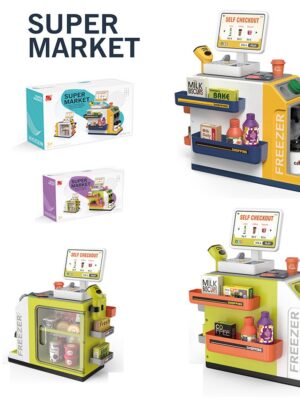 🛒Mini Supermarket Checkout Playset – Pretend Play Grocery Toy
