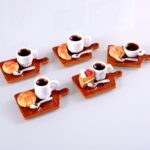 ☕Mini Coffee & Bread Tray Set