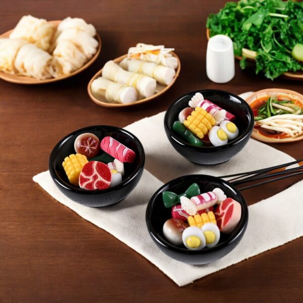 🍲Miniature Hot Pot Set – 1:12 Scale Resin
