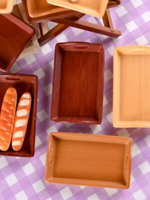 🍞Zakka-Style Mini Wooden Bread Plates