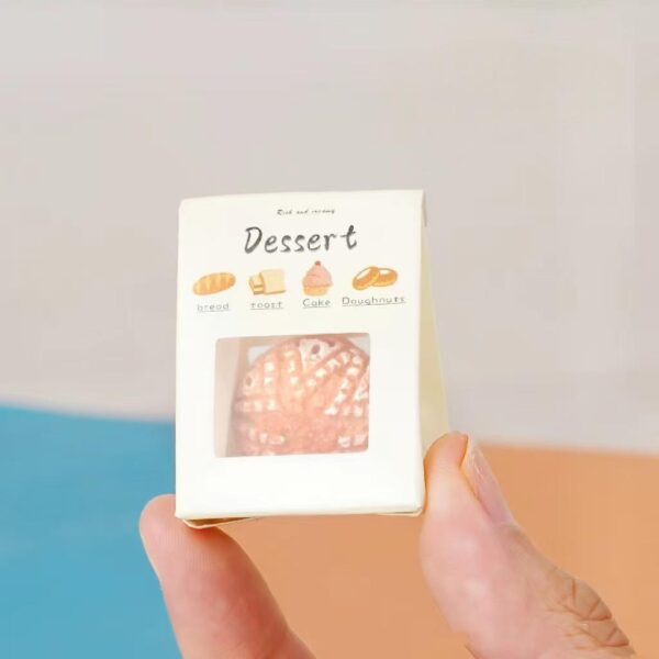 🍞Mini Dessert & Toast Bags – 1:12 Scale Dollhouse Accessories for Bakery Scenes & Pretend Play