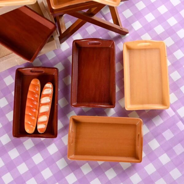 🍞Zakka-Style Mini Wooden Bread Plates