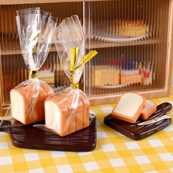 🍞Mini Toast Bread Set – 1:12 Scale Dollhouse Accessory
