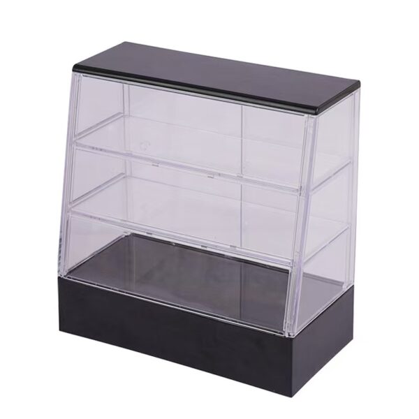 🍰Mini Cake Display Cabinet – Sliding Door Dollhouse Shelf for Bakery & Shop Scenes